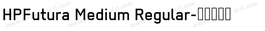HPFutura Medium Regular字体转换